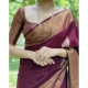 Generic Women's Soft Lichi Silk Solid Saree With Unstitched Blouse 5.5Mtr (Maroon) Generic Women's Soft Lichi Silk Solid Saree With Unstitched Blouse 5.5Mtr (Maroon)