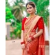 Generic Women's Soft Lichi Silk Printed Saree With Unstitched Blouse 5.5Mtr (Red) Generic Women's Soft Lichi Silk Printed Saree With Unstitched Blouse 5.5Mtr (Red)