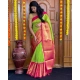 Generic Women's Soft Lichi Silk Printed Saree With Unstitched Blouse 5.5Mtr (Green) Generic Women's Soft Lichi Silk Printed Saree With Unstitched Blouse 5.5Mtr (Green)