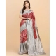 Generic Women's Soft Lichi Silk Printed Saree With Unstitched Blouse 5.5Mtr (Red) Generic Women's Soft Lichi Silk Printed Saree With Unstitched Blouse 5.5Mtr (Red)