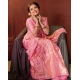 Generic Women's Soft Lichi Silk Printed Saree With Unstitched Blouse 5.5Mtr (Pink) Generic Women's Soft Lichi Silk Printed Saree With Unstitched Blouse 5.5Mtr (Pink)