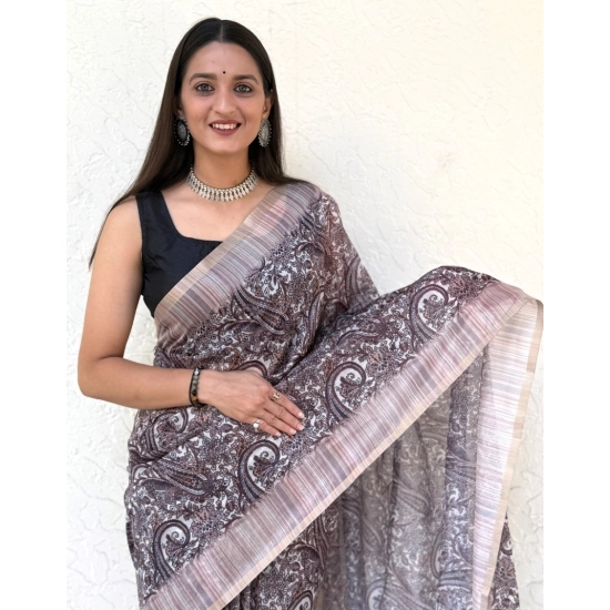 Generic Women's Cotton Slub Printed Saree With Unstitched Blouse 5.5Mtr (Blue) Generic Women's Cotton Slub Printed Saree With Unstitched Blouse 5.5Mtr (Blue)