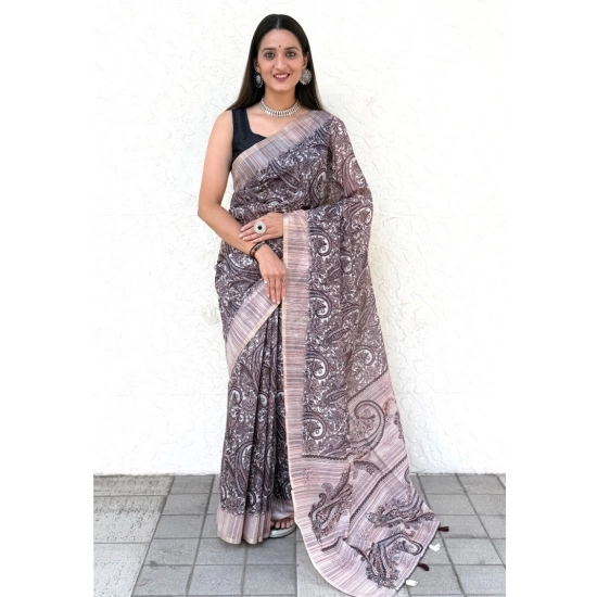 Generic Women's Cotton Slub Printed Saree With Unstitched Blouse 5.5Mtr (Blue) Generic Women's Cotton Slub Printed Saree With Unstitched Blouse 5.5Mtr (Blue)