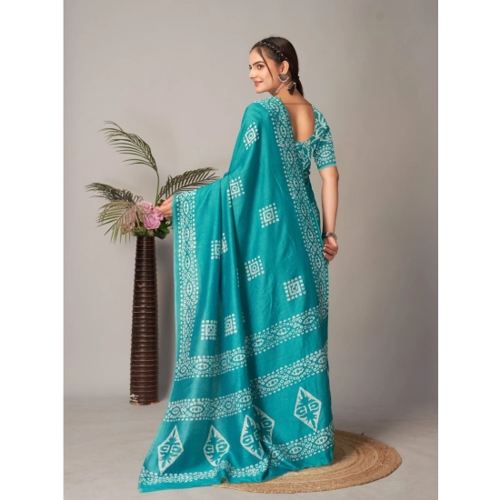 Generic Women's Chanderi Cotton Batik Printed Saree With Unstitched Blouse 5.5Mtr (Rama) Generic Women's Chanderi Cotton Batik Printed Saree With Unstitched Blouse 5.5Mtr (Rama)