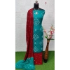 Generic Women's Rayon Printed Unstitched Salwar Suit Material With Dupatta 2.3Mtrs (Rama)