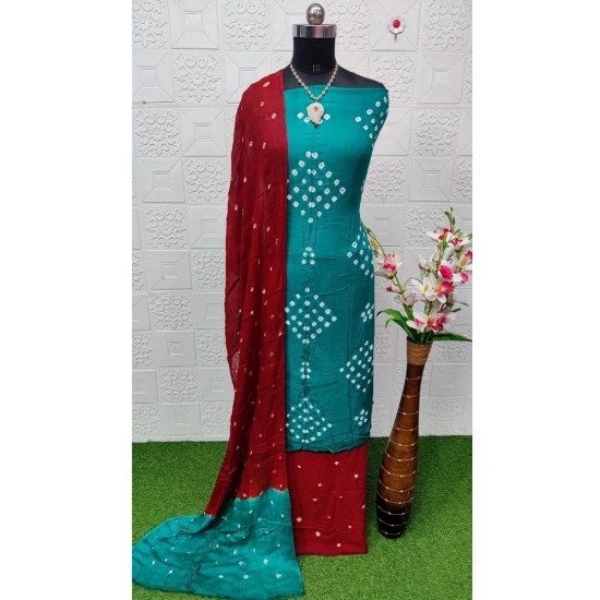 Generic Women's Rayon Printed Unstitched Salwar Suit Material With Dupatta 2.3Mtrs (Rama) Generic Women's Rayon Printed Unstitched Salwar Suit Material With Dupatta 2.3Mtrs (Rama)
