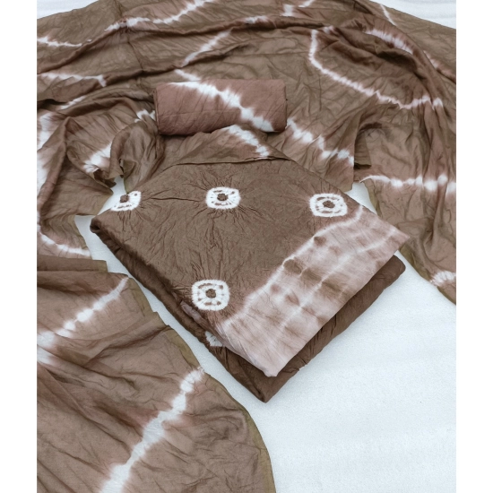 Generic Women's Chanderi Cotton Printed Unstitched Salwar Suit Material With Dupatta 2.3Mtrs (Beige) Generic Women's Chanderi Cotton Printed Unstitched Salwar Suit Material With Dupatta 2.3Mtrs (Beige)