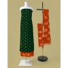 Generic Women's Rayon Printed Unstitched Salwar Suit Material With Dupatta 2.3Mtrs (Green)