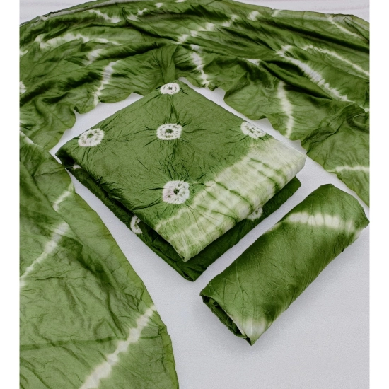 Generic Women's Chanderi Cotton Printed Unstitched Salwar Suit Material With Dupatta 2.3Mtrs (Green) Generic Women's Chanderi Cotton Printed Unstitched Salwar Suit Material With Dupatta 2.3Mtrs (Green)