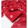 Generic Women's Chanderi Cotton Printed Unstitched Salwar Suit Material With Dupatta 2.3Mtrs (Red)