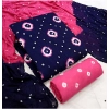 Generic Women's Rayon Printed Unstitched Salwar Suit Material With Dupatta 2.3Mtrs (Blue)