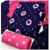 Generic Women's Rayon Printed Unstitched Salwar Suit Material With Dupatta 2.3Mtrs (Blue)