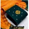 Generic Women's Rayon Printed Unstitched Salwar Suit Material With Dupatta 2.3Mtrs (Green)
