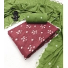 Generic Women's Cambric Cotton Printed Unstitched Salwar Suit Material With Dupatta 2.3Mtrs (Green)