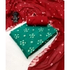 Generic Women's Cambric Cotton Printed Unstitched Salwar Suit Material With Dupatta 2.3Mtrs (Rama)