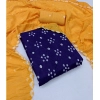 Generic Women's Cambric Cotton Printed Unstitched Salwar Suit Material With Dupatta 2.3Mtrs (Purple)