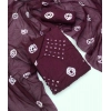 Generic Women's Chanderi Cotton Printed Unstitched Salwar Suit Material With Dupatta 2.3Mtrs (Wine)