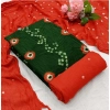 Generic Women's Rayon Printed Unstitched Salwar Suit Material With Dupatta 2.3Mtrs (Mehendi Green)