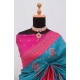 Generic Women's Banarasi Printed Saree With Unstitched Blouse 5.5Mtr (Aqua Blue) Generic Women's Banarasi Printed Saree With Unstitched Blouse 5.5Mtr (Aqua Blue)