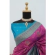 Generic Women's Banarasi Printed Saree With Unstitched Blouse 5.5Mtr (Purple) Generic Women's Banarasi Printed Saree With Unstitched Blouse 5.5Mtr (Purple)