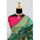 Generic Women's Banarasi Printed Saree With Unstitched Blouse 5.5Mtr (Rama) Generic Women's Banarasi Printed Saree With Unstitched Blouse 5.5Mtr (Rama)