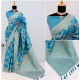 Generic Women's Banarasi Printed Saree With Unstitched Blouse 5.5Mtr (Aqua Blue) Generic Women's Banarasi Printed Saree With Unstitched Blouse 5.5Mtr (Aqua Blue)