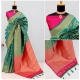 Generic Women's Banarasi Printed Saree With Unstitched Blouse 5.5Mtr (Rama) Generic Women's Banarasi Printed Saree With Unstitched Blouse 5.5Mtr (Rama)