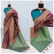 Generic Women's Banarasi Printed Saree With Unstitched Blouse 5.5Mtr (Purple) Generic Women's Banarasi Printed Saree With Unstitched Blouse 5.5Mtr (Purple)