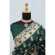 Generic Women's Satin Printed Saree With Unstitched Blouse 5.5Mtr (Green) Generic Women's Satin Printed Saree With Unstitched Blouse 5.5Mtr (Green)