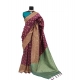 Generic Women's Banarasi Printed Saree With Unstitched Blouse 5.5Mtr (Purple) Generic Women's Banarasi Printed Saree With Unstitched Blouse 5.5Mtr (Purple)