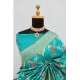Generic Women's Banarasi Printed Saree With Unstitched Blouse 5.5Mtr (Rama) Generic Women's Banarasi Printed Saree With Unstitched Blouse 5.5Mtr (Rama)