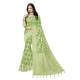 Generic Women's Cotton Printed Saree With Unstitched Blouse 5.5Mtr (Green) Generic Women's Cotton Printed Saree With Unstitched Blouse 5.5Mtr (Green)