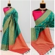 Generic Women's Banarasi Printed Saree With Unstitched Blouse 5.5Mtr (Rama) Generic Women's Banarasi Printed Saree With Unstitched Blouse 5.5Mtr (Rama)