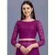 Generic Women's Net Self Design Bollywood Saree With Unstitched Blouse (5.5Mtr, Purple) Generic Women's Net Self Design Bollywood Saree With Unstitched Blouse (5.5Mtr, Purple)
