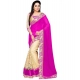 Generic Women's Georgette-Net Printed Saree With Unstitched Blouse (5.5Mtr, Pink) Generic Women's Georgette-Net Printed Saree With Unstitched Blouse (5.5Mtr, Pink)