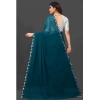 Generic Women's Georgette Embellished Bollywood Saree With Unstitched Blouse (5.5Mtr, Multicolor)