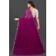 Generic Women's Georgette Embellished Bollywood Saree With Unstitched Blouse (5.5Mtr, Purple)
