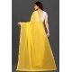 Generic Women's Georgette Embellished Bollywood Saree With Unstitched Blouse (5.5Mtr, Yellow)