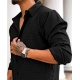 Generic Men's Casual Popcorn Self-design Full Sleeve Collar Shirt (Black) Generic Men's Casual Popcorn Self-design Full Sleeve Collar Shirt (Black)
