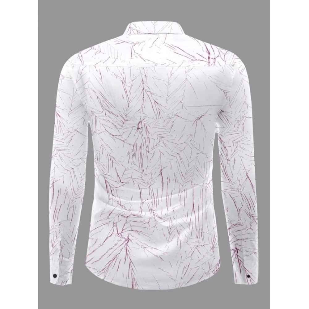 Generic Men's Casual PollyCotton Textured Full Sleeve Collar Shirt (Pink) Generic Men's Casual PollyCotton Textured Full Sleeve Collar Shirt (Pink)