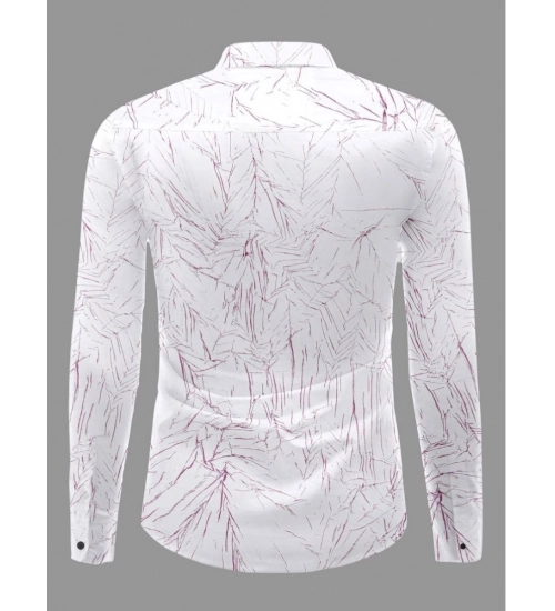 Generic Men's Casual PollyCotton Textured Full Sleeve Collar Shirt (Pink)