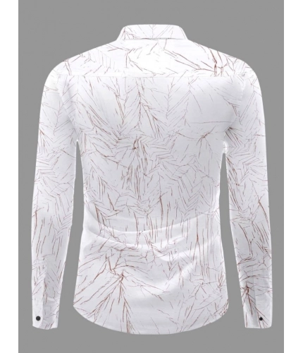 Generic Men's Casual PollyCotton Textured Full Sleeve Collar Shirt (Brown) Generic Men's Casual PollyCotton Textured Full Sleeve Collar Shirt (Brown)