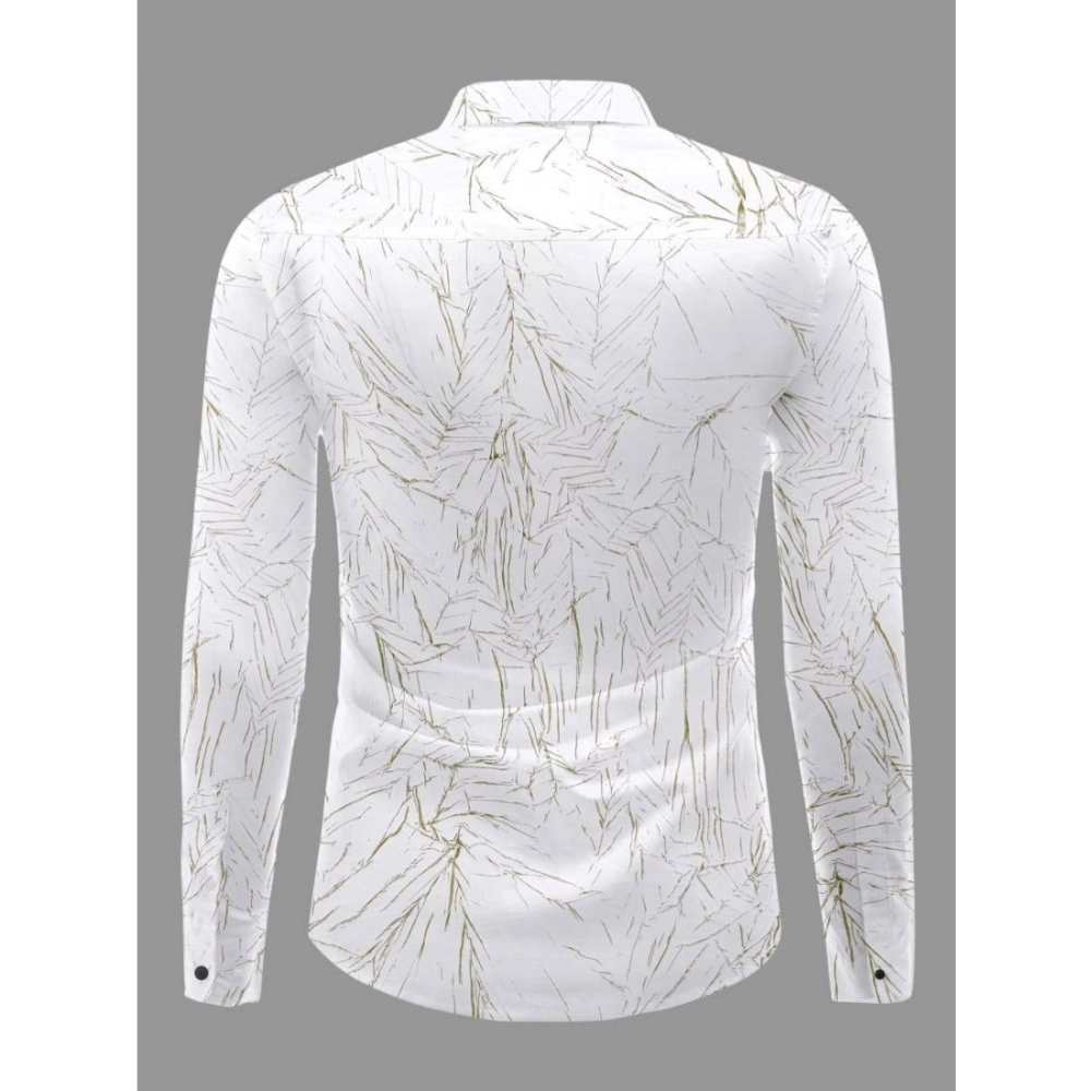 Generic Men's Casual PollyCotton Textured Full Sleeve Collar Shirt (Green) Generic Men's Casual PollyCotton Textured Full Sleeve Collar Shirt (Green)