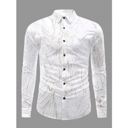 Generic Men's Casual PollyCotton Textured Full Sleeve Collar Shirt (Green)