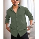 Generic Men's Casual Popcorn Self-design Full Sleeve Collar Shirt (Green) Generic Men's Casual Popcorn Self-design Full Sleeve Collar Shirt (Green)