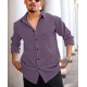 Generic Men's Casual Popcorn Self-design Full Sleeve Collar Shirt (Wine) Generic Men's Casual Popcorn Self-design Full Sleeve Collar Shirt (Wine)