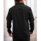 Generic Men's Casual Popcorn Self-design Full Sleeve Collar Shirt (Black) Generic Men's Casual Popcorn Self-design Full Sleeve Collar Shirt (Black)