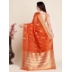 Generic Women's Silk Blend Printed Banarasi Saree With Unstitched Blouse (5.5Mtr, Red) Generic Women's Silk Blend Printed Banarasi Saree With Unstitched Blouse (5.5Mtr, Red)