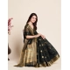Generic Women's Silk Blend Printed Banarasi Saree With Unstitched Blouse (5.5Mtr, Black) Generic Women's Silk Blend Printed Banarasi Saree With Unstitched Blouse (5.5Mtr, Black)