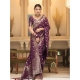 Generic Women's Silk Woven Kanjivaram Saree With Unstitched Blouse (5.5Mtr, Dark Purple) Generic Women's Silk Woven Kanjivaram Saree With Unstitched Blouse (5.5Mtr, Dark Purple)